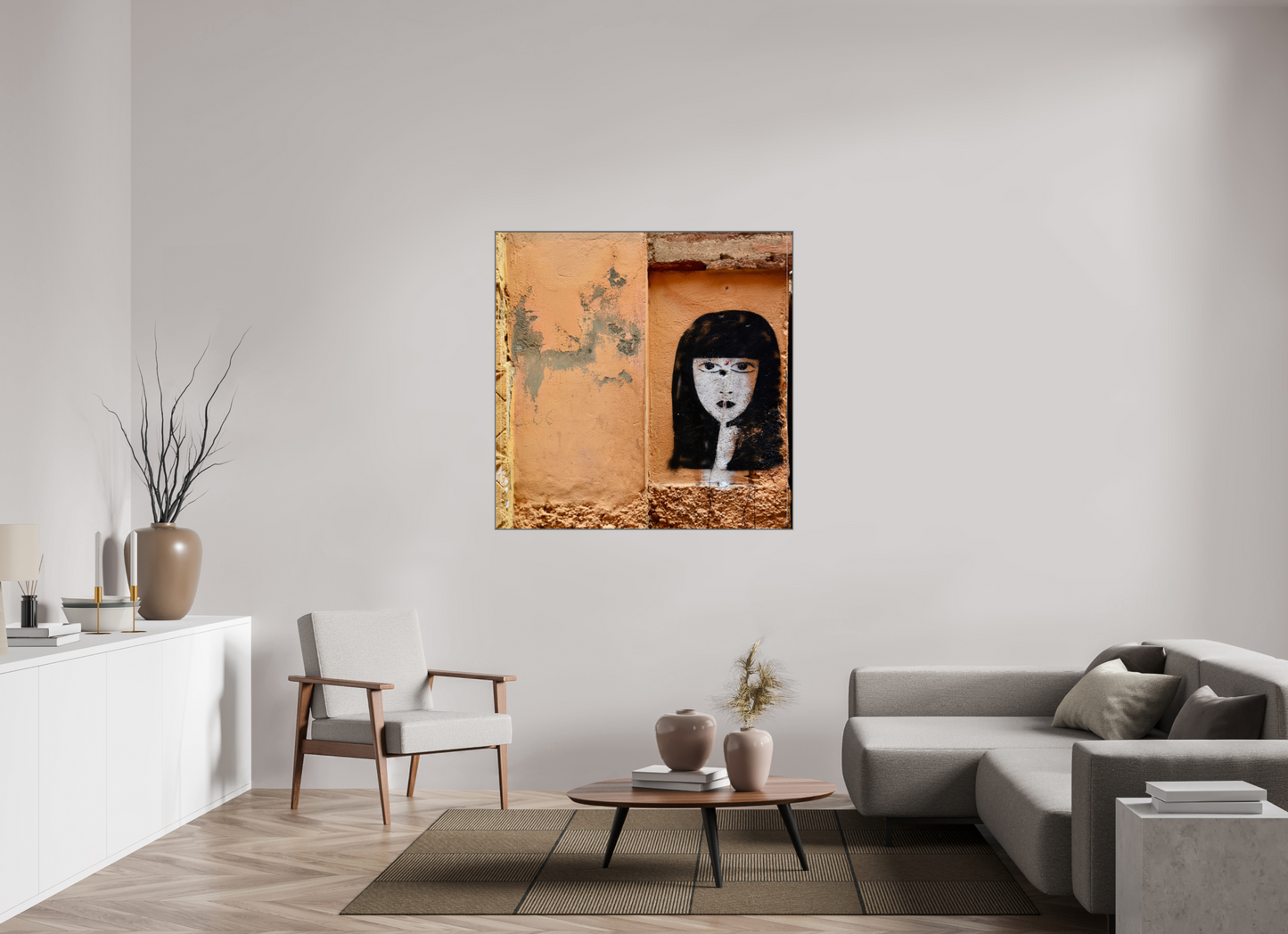 Silence in the Medina Vol.1- Marrakech - Fine Art Print under Acrylic Glass, Art Box Frame 50 mm