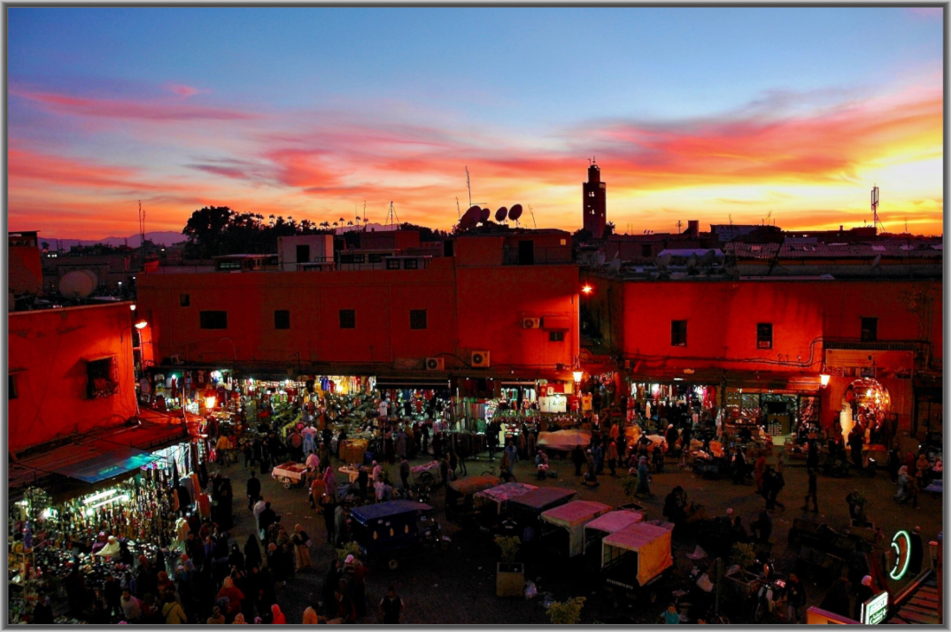Marrakech at Night - Colors of Marrakech - Photo Art Gallery