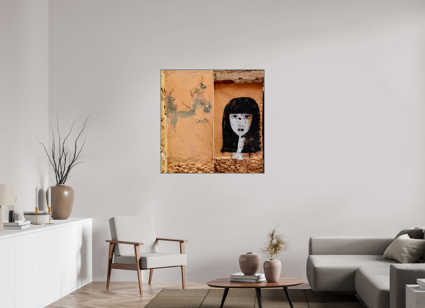 Silence in the Medina Vol.1- Marrakech - Fine Art Print under Acrylic Glass, Art Box Frame 50 mm