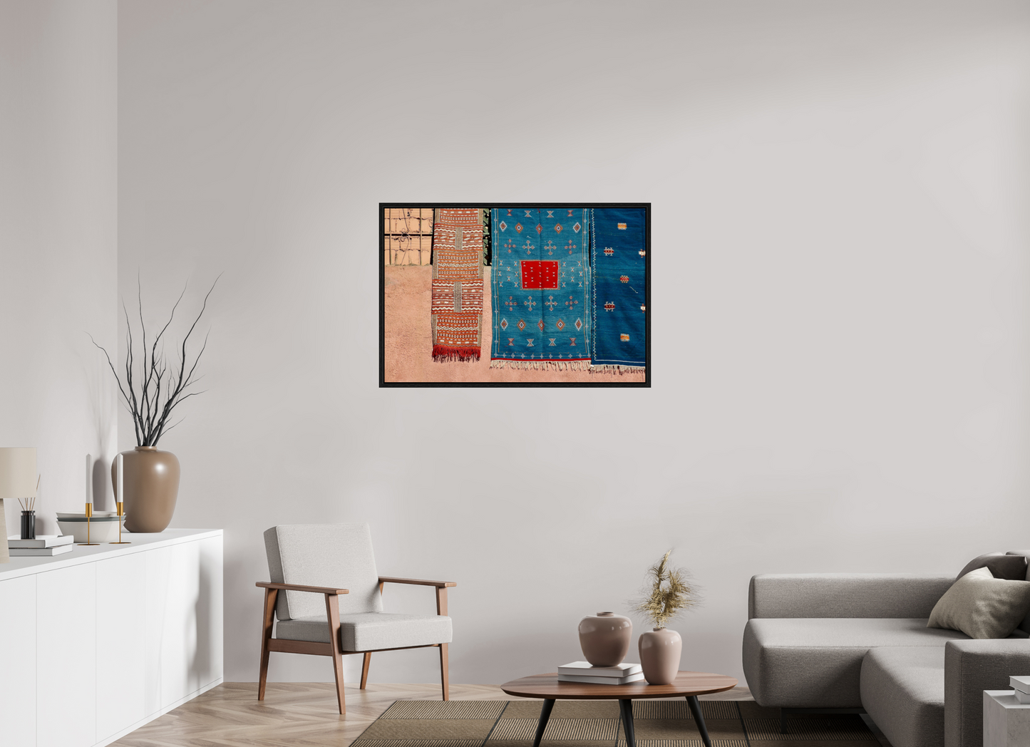 105 x 70 cm, Foto Print on Acrylic glass; Oak Wood Frame Basel 15 mm Colors of Marrakech Vol. 7 - Fine Art Photo Print under Acrylic Glass