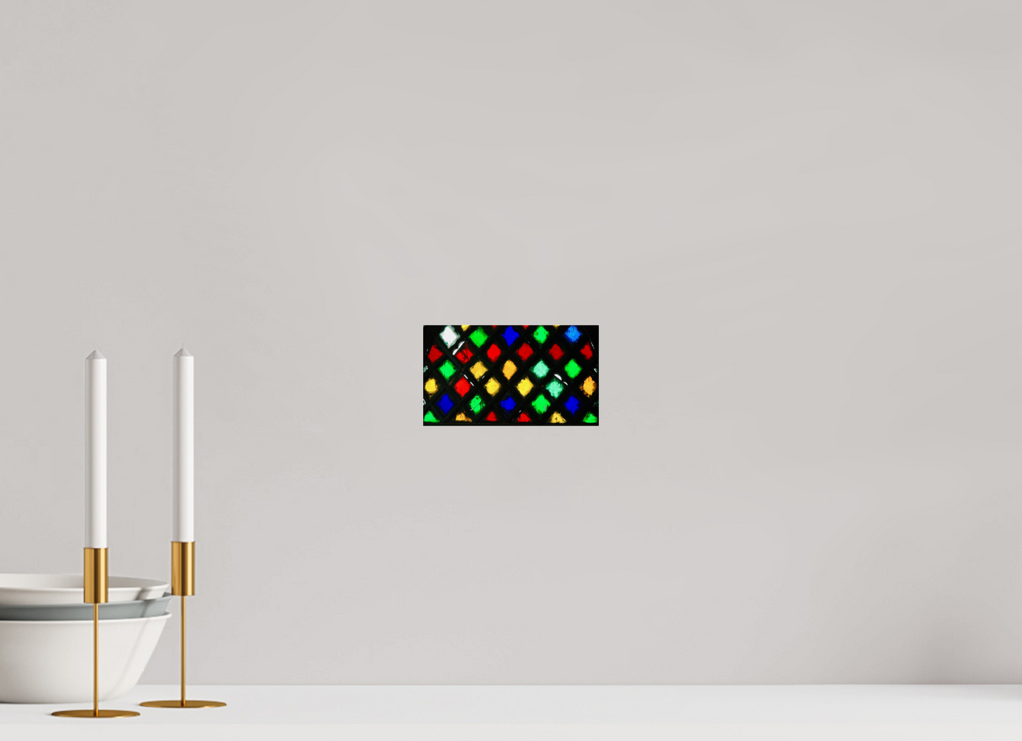 17,4 x 10 cm, Photo Print Under Acrylic Glass Colors of Marrakech, Oriental Mosaik in Marrakech Medina; Fine Art Photo Print under Acrylic Glass, Photo by J. Schleenbecker; Copyright 2025