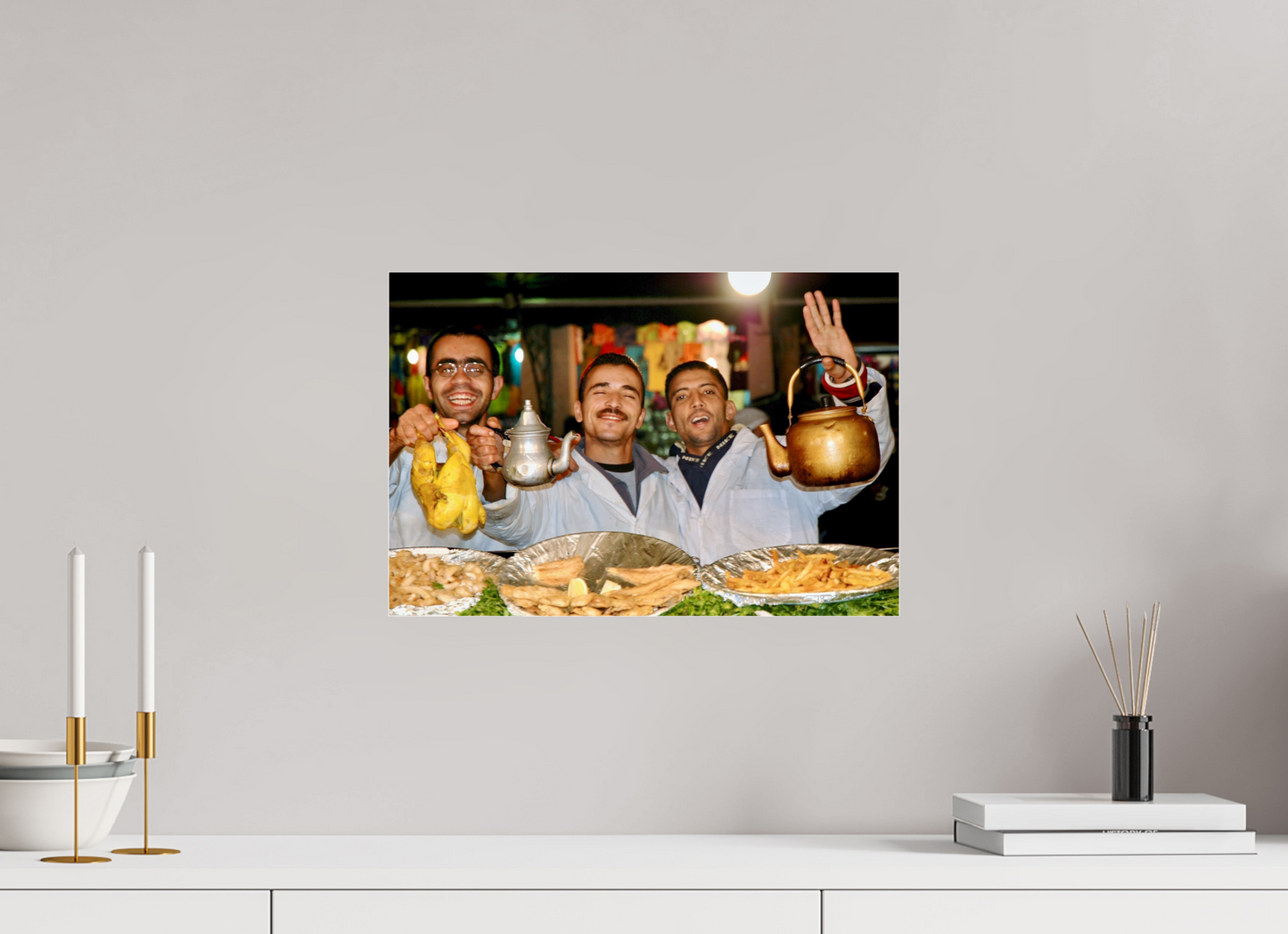 44,5 x 30 cm, Photo Print Under Acrylic Glass Oriental Food with Good Mood Vol.1 - Photo Art Print under Acrylic Glass