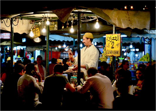 Main image Marrakech Night Market Vol. 5; Photo Art Print under Acrylic Glass;