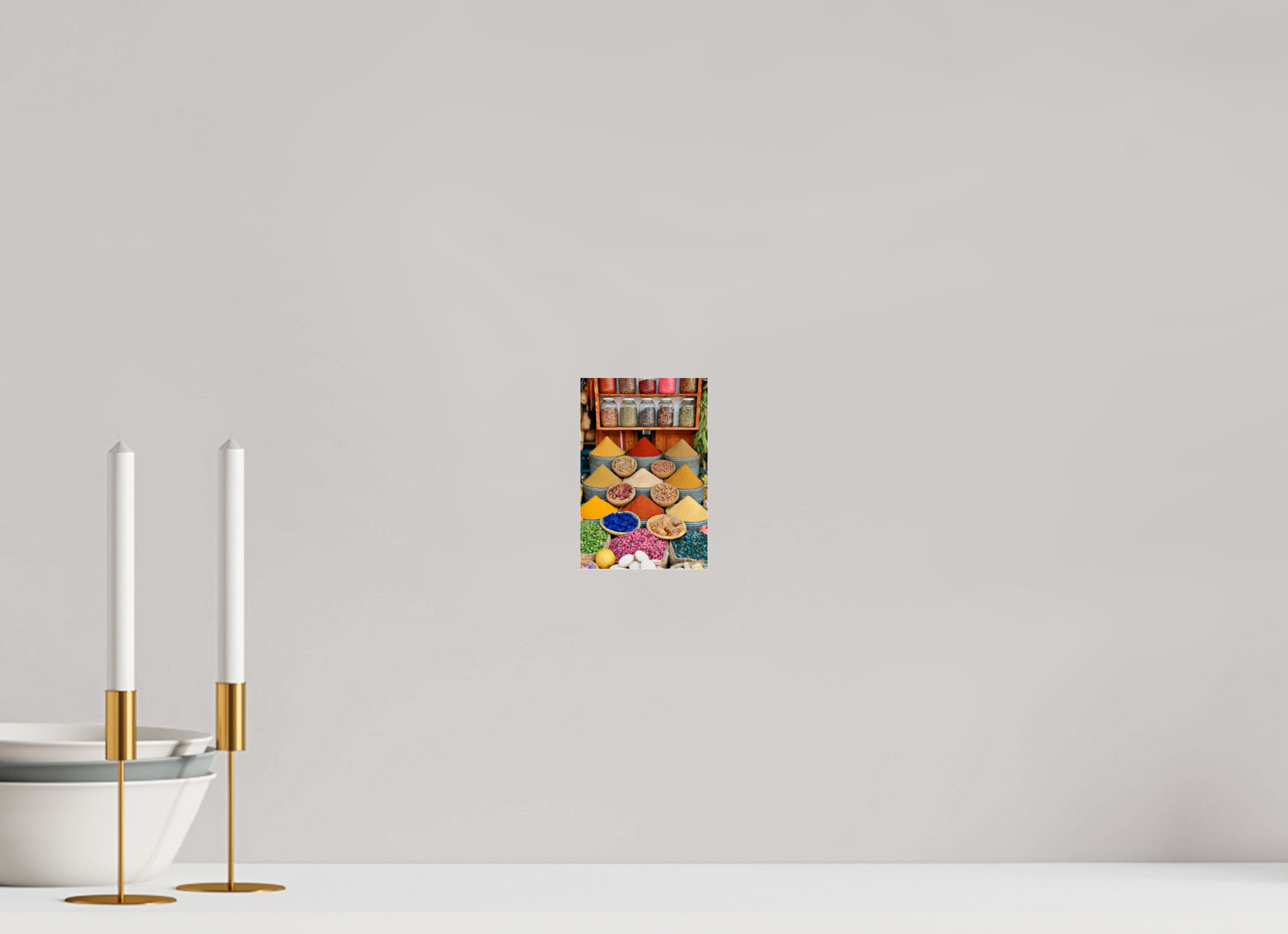 10 x 15 cm, Photo Print Under Acrylic Glass Spices and Colors from Marrakech; Image taken by J. Schleenbecker; copyright 2025 Fine Art Photo Print under Acrylic Glass