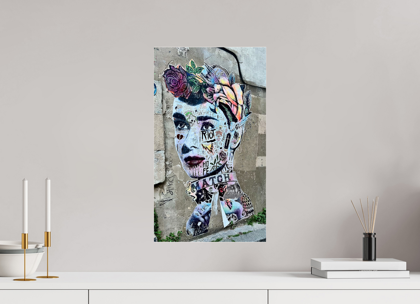 30 x 52,2 cm, Photo Print Under Acrylic Glass Free Lady from Montmartre - Paris Street Pop Art Vol. 2 - Photo by J. Schleenbecker, Copyright 2025