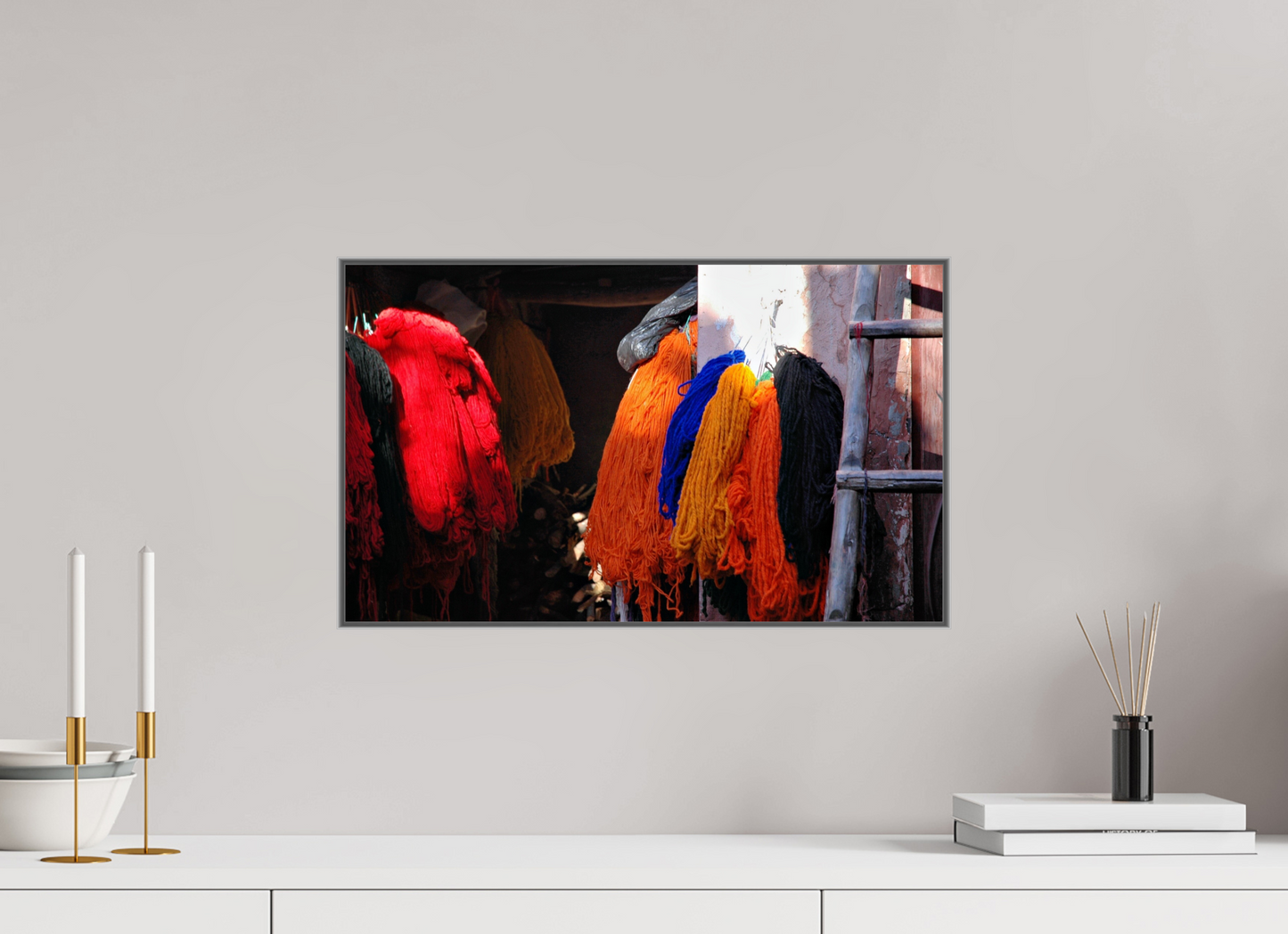 50,2 x 30 cm, Art Box 50 mm - Aluminium Rahmen - Foto-Abzug hinter Acrylglas - printed and designed by Whitewall Colors of Marrakech Vol.1 - Fine Art Photo Print under Acrylic Glass
