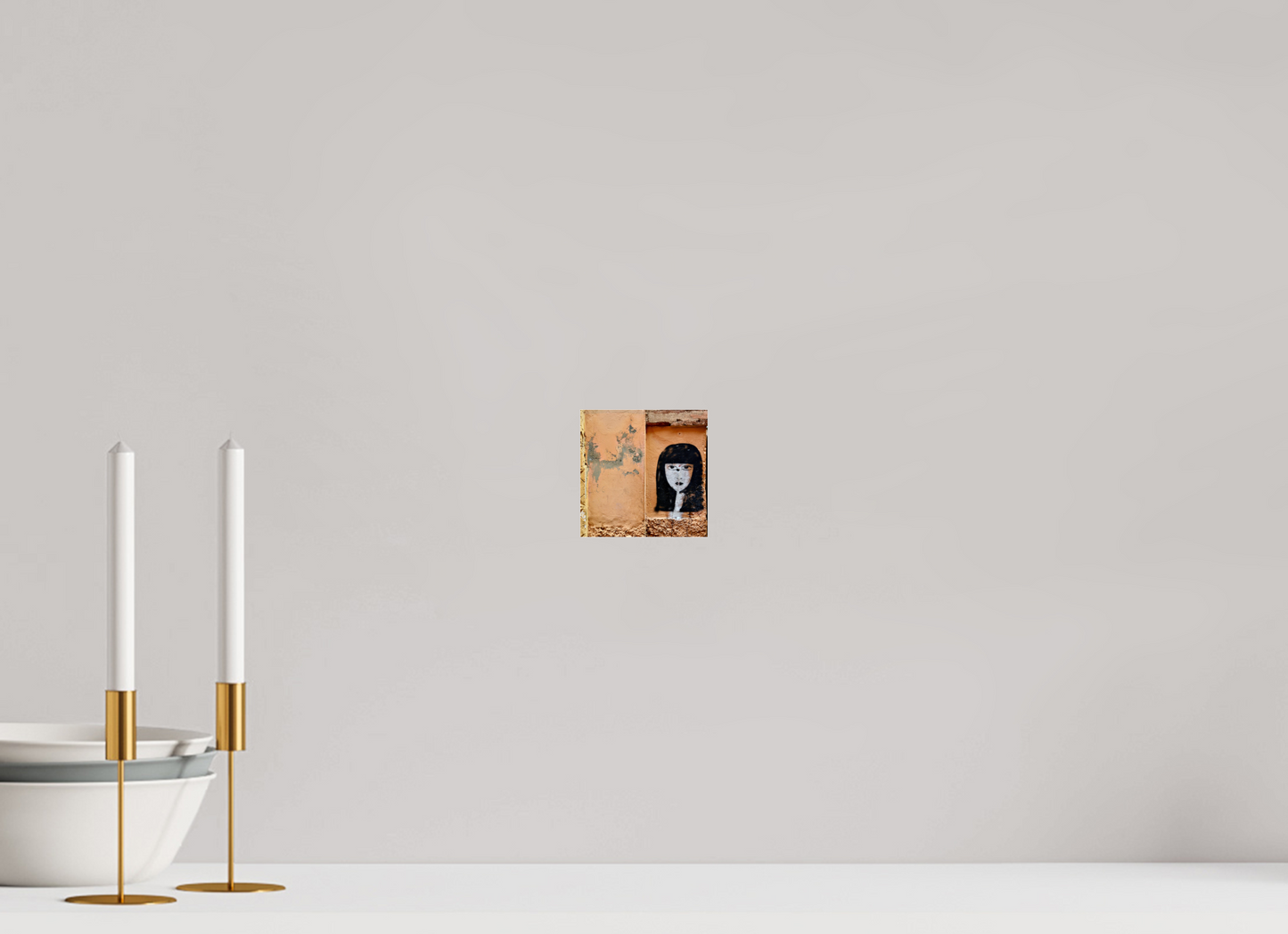 10 x 10 cm, Photo Print Under Acrylic Glass Silence in the Medina Vol. 1 - Marrakech-Morocco; Fine Art Photo Print under Acrylic Glass