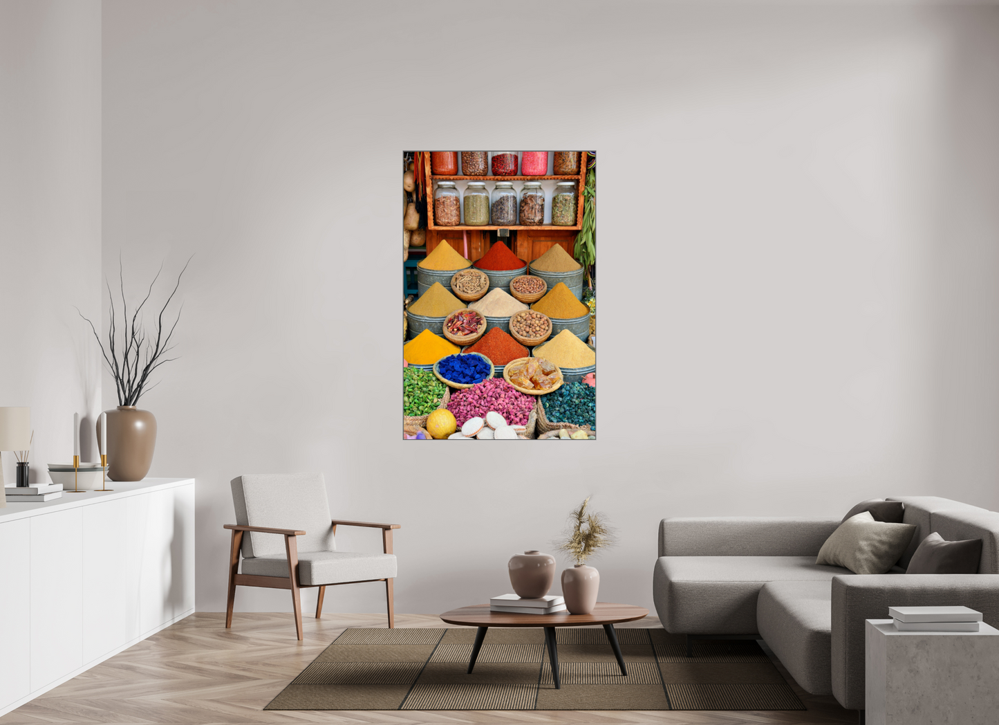 100 x 150 cm, Art Box 50 mm - Aluminium Rahmen - Foto-Abzug hinter Acrylglas - printed and designed by Whitewall Spices and Colors from Marrakech; Image taken by J. Schleenbecker; copyright 2025 Fine Art Photo Print under Acrylic Glass