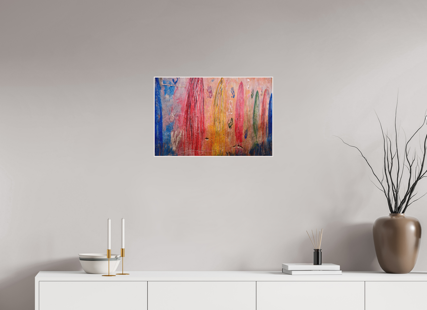 60 x 40 cm, Foto Abzug hinter Acrylglas Matt; Art Box aus Massivholz 4 mm Ahorn weiß Colors of Marrakech Vol 5; Fine Art Photo  Print under Acrylic Glass