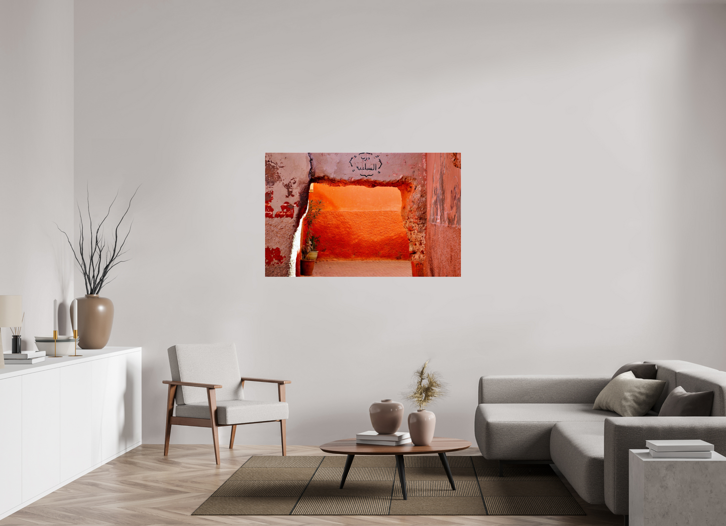 141,9 x 90 cm, Photo Print Under Acrylic Glass The Souks of Marrakech Vol. 4; Photo Art Print under Acrylic Glass; various frame options