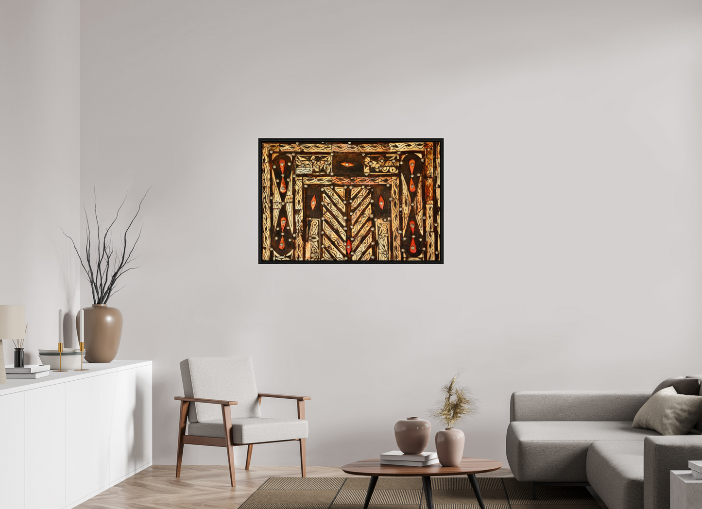 105 x 70 cm, Foto Print on Acrylic glass; Oak Wood Frame Basel 15 mm Secret Doors of Marrakech Vol. 1; Fine Art Photo Print under Acrylic Glass, Various Frame Options