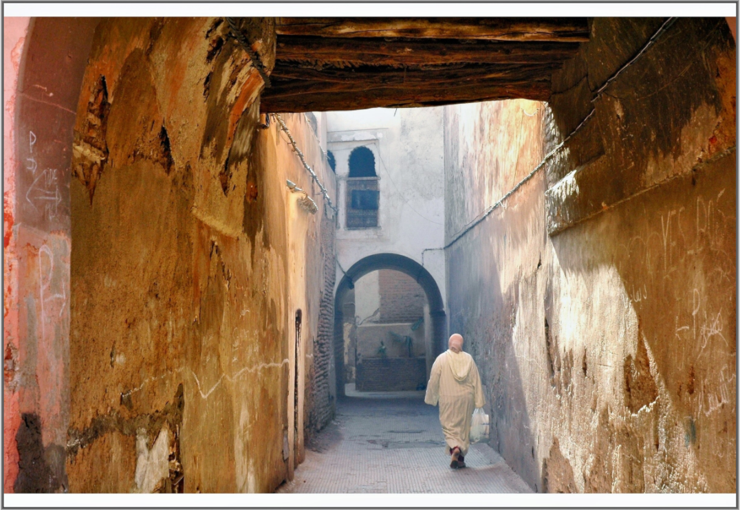 Main image The Souks of Marrakech - Hidden in the Medina; Fine Art Photo Print under Acrylic Glass