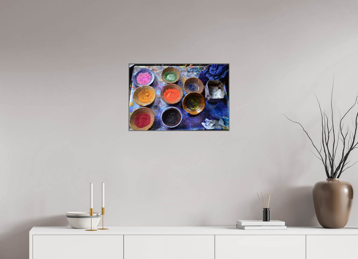 60 x 40 cm, Art Box 50 mm - Aluminium Rahmen - Foto-Abzug hinter Acrylglas - printed and designed by Whitewall Colors of Marrakech Vol 6; Photo Art Print on Acrylic glass, Art Box 50 mm Aluminium Frame