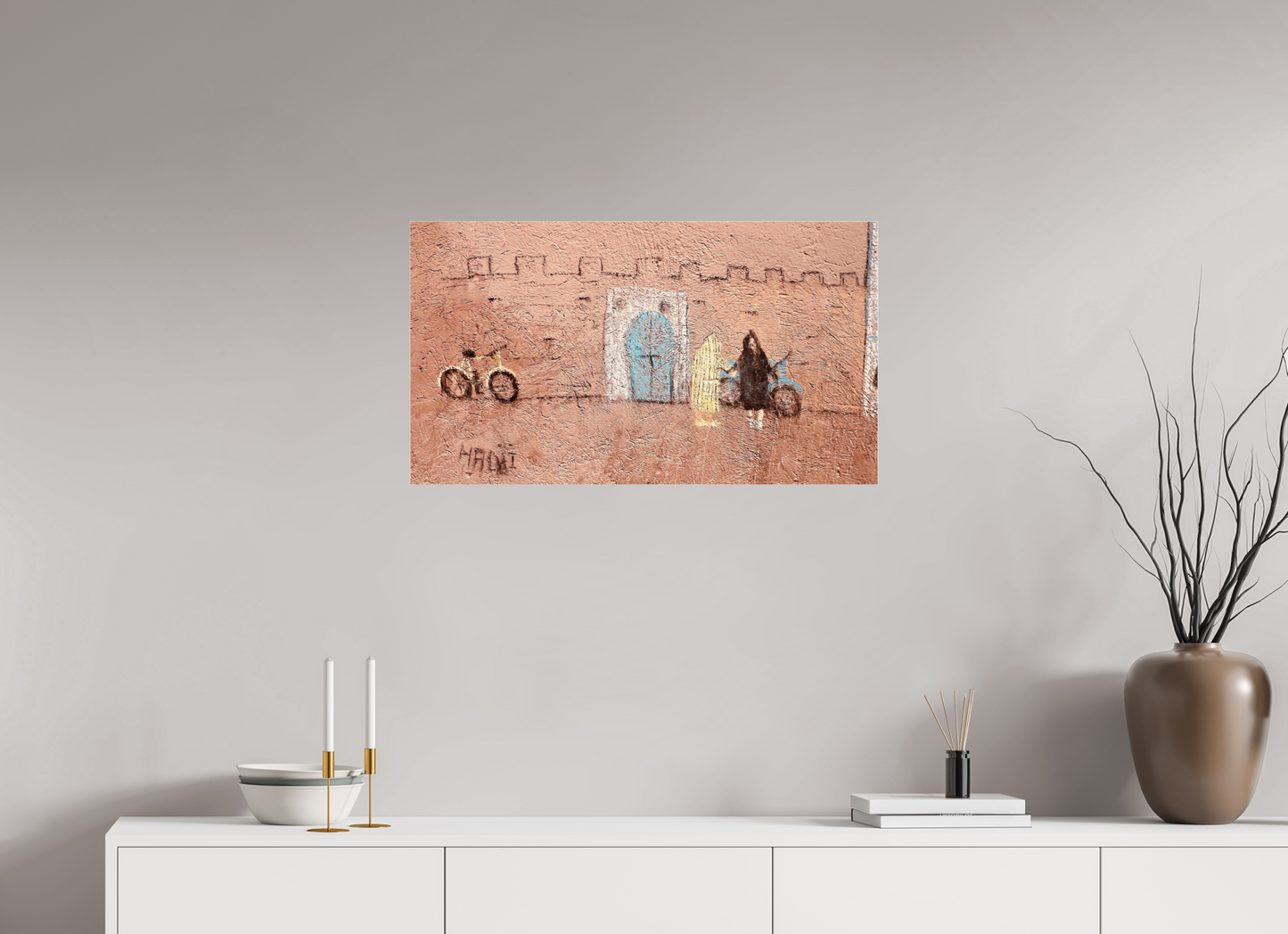80 x 45 cm, Photo Print Under Acrylic Glass Life in the Medina Vol. 2 - Photo Art Print under Acylic Glass