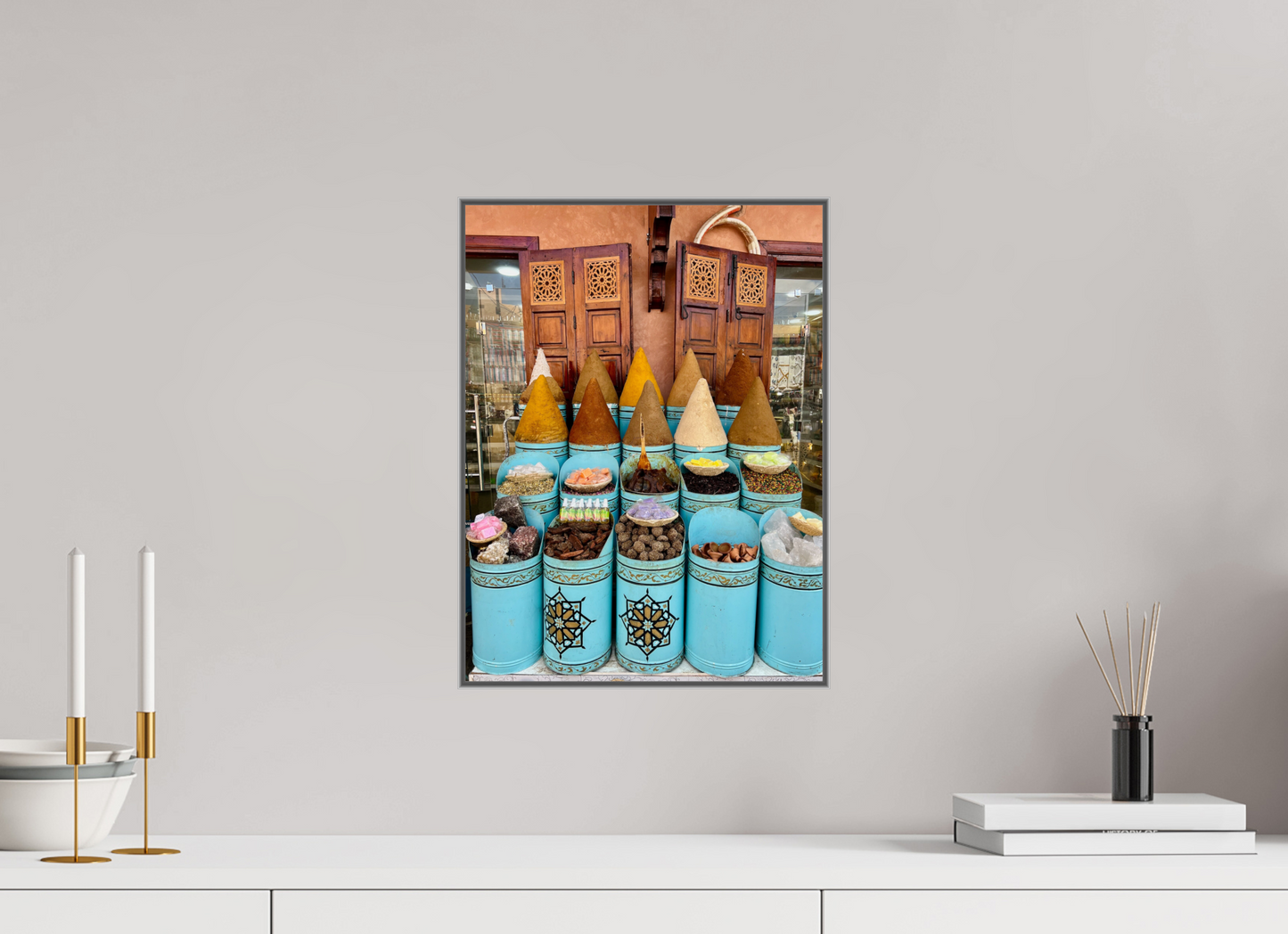 Colors and Spices Vol. 7; Photo Art Print under Acrylic Glass with Art Box Frame 50 mm Aluminium