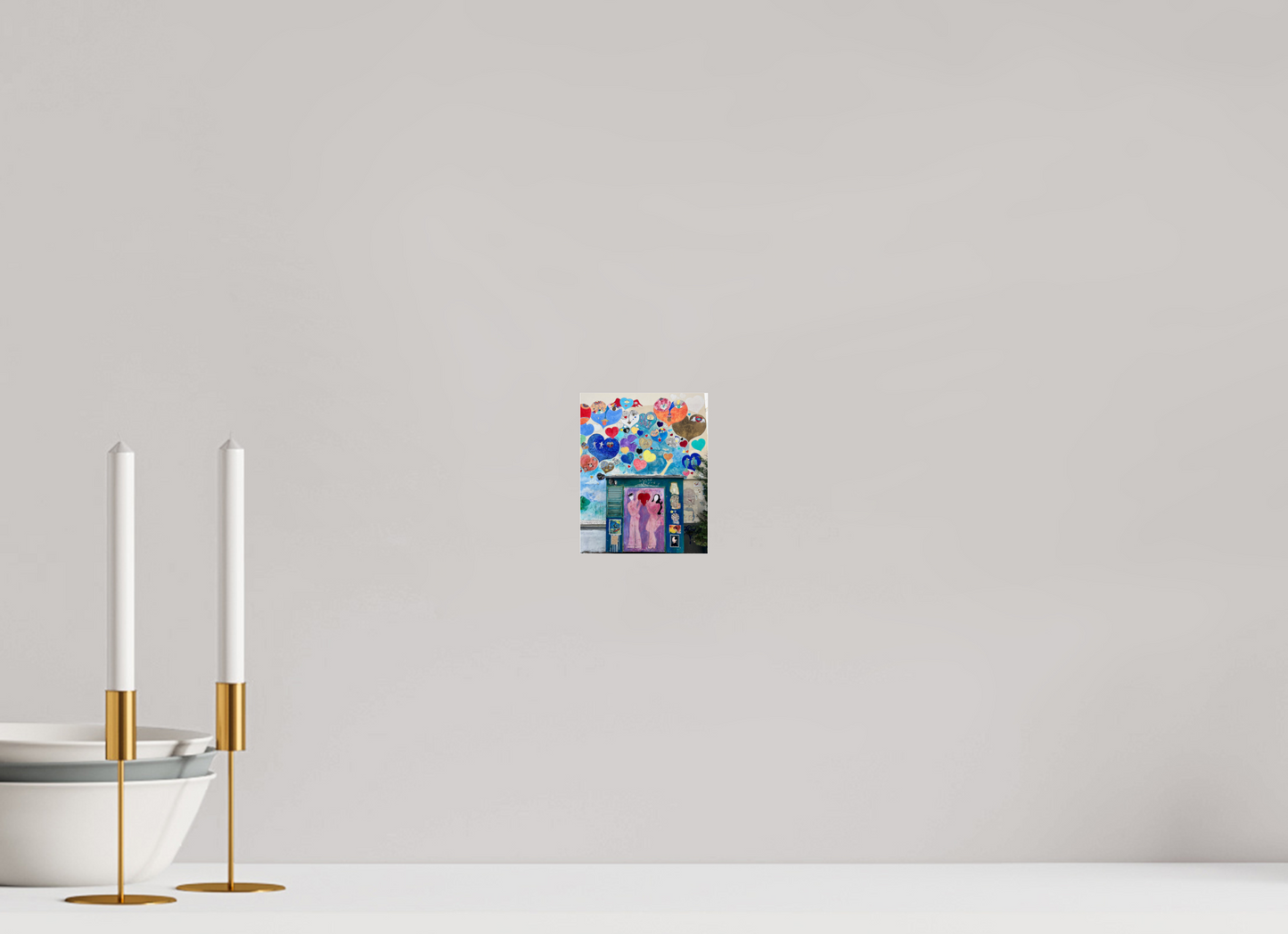 10 x 12,6 cm, Photo Print Under Acrylic Glass In Love with Paris Montmartre - Paris Street Art Vol. 1; Collection "Montmartre meets Marrakech"