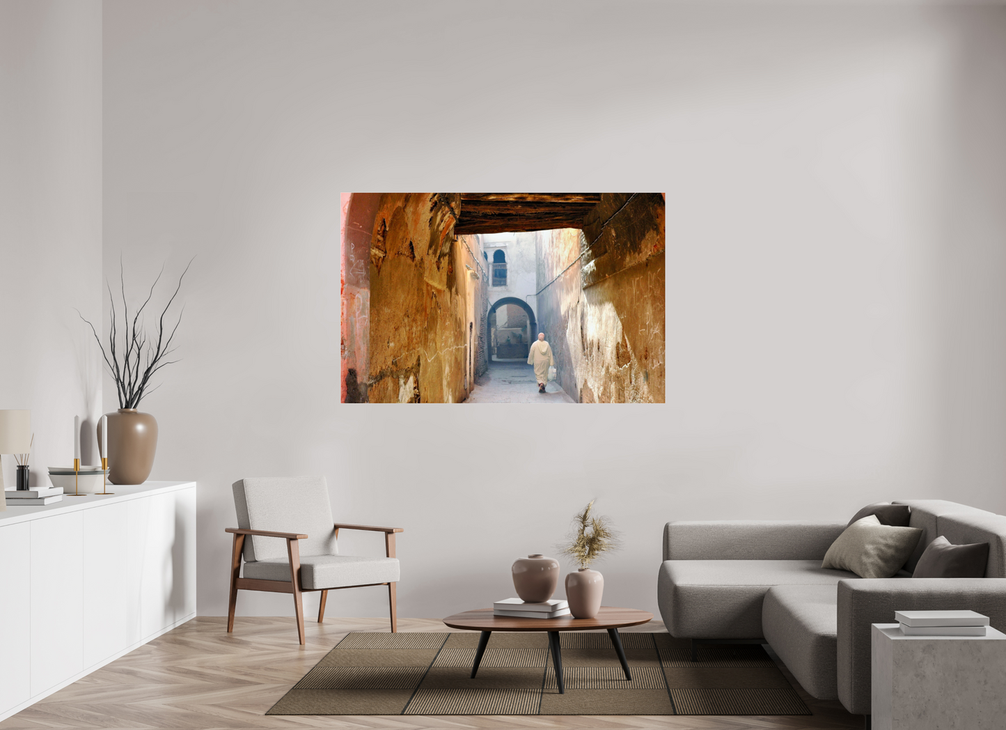 169,5 x 110 cm, Photo Print Under Acrylic Glass The Souks of Marrakech Vol.8 - Hidden in the Medina