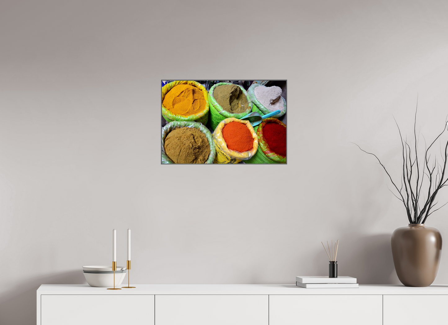 60 x 40 cm, Art Box 50 mm - Aluminium Rahmen - Foto-Abzug hinter Acrylglas - printed and designed by Whitewall Spices & Colors from Marrakech Vol. 3 - Fine Art Photo Print under Acrylic Glass