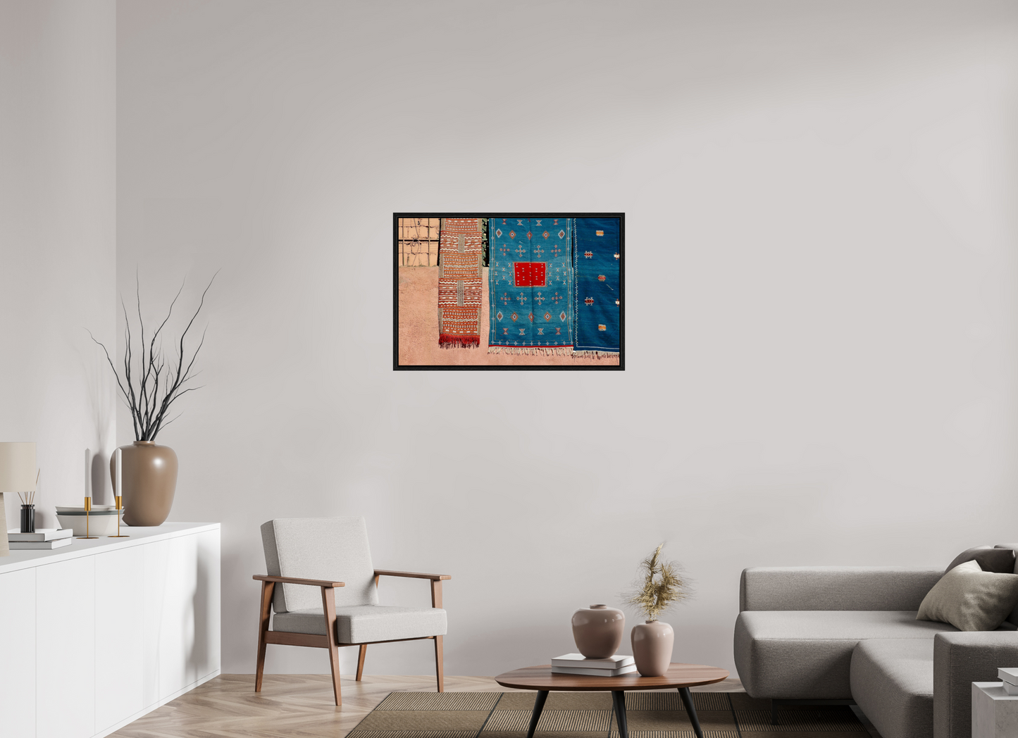 90 x 60 cm, Foto Print on Acrylic glass; Oak Wood Frame Basel 15 mm Colors of Marrakech Vol. 7 - Fine Art Photo Print under Acrylic Glass