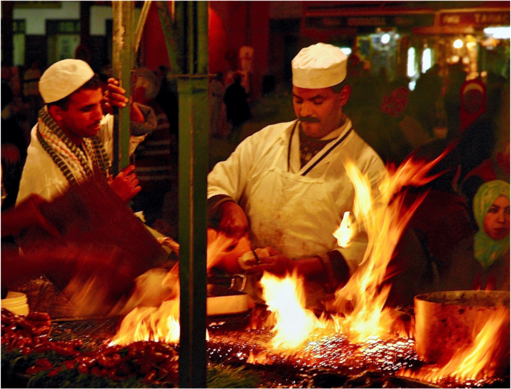 Main image Marrakech Street Food Market Vol. 5; Photo Art Print under Acrylic Glass;
