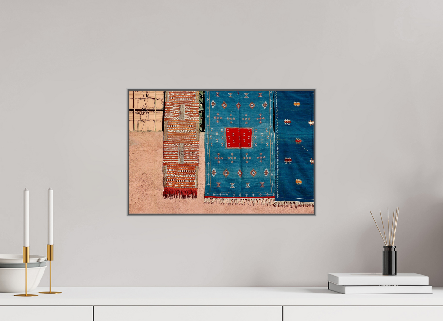 45 x 30 cm, Art Box 50 mm - Aluminium Rahmen - Foto-Abzug hinter Acrylglas - printed and designed by Whitewall Colors of Marrakech Vol. 7 - Fine Art Photo Print under Acrylic Glass