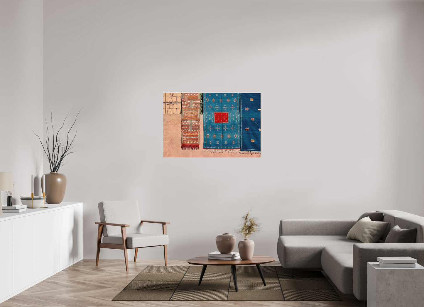 120 x 80 cm, Foto Abzug hinter Acrylglas Matt; Art Box aus Massivholz 4 mm Ahorn weiß Colors of Marrakech Vol. 7 - Fine Art Photo Print under Acrylic Glass