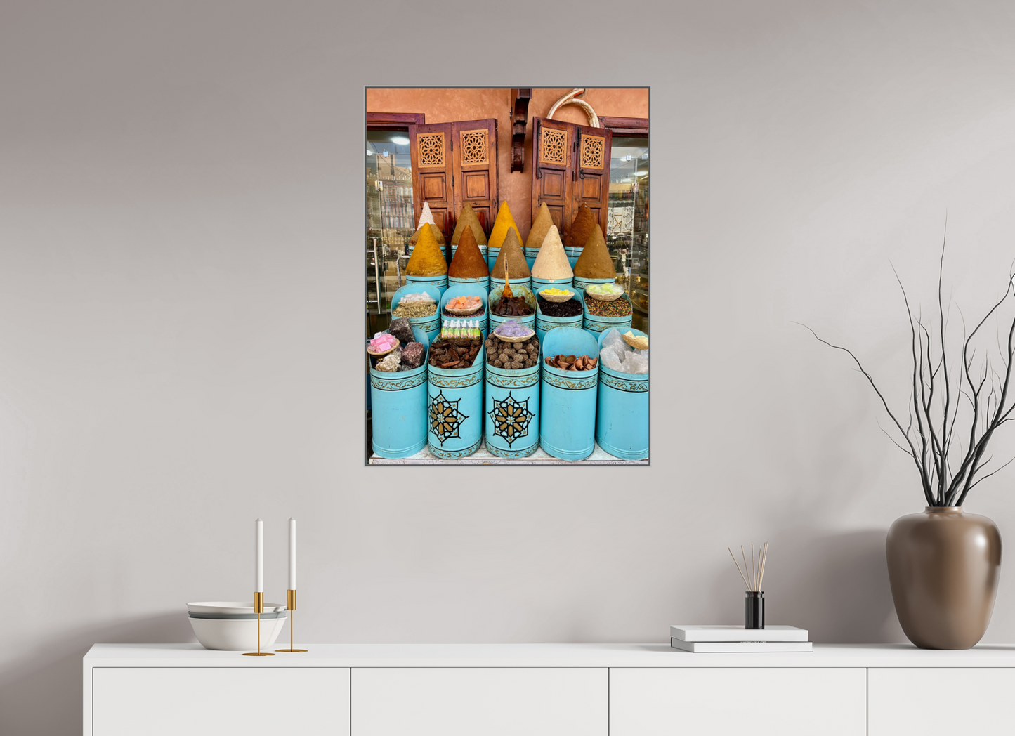 Colors and Spices Vol. 7; Photo Art Print under Acrylic Glass with Art Box Frame 50 mm Aluminium