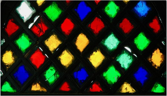 Main image Colors of Marrakech Vol 1; Oriental Mosaik - Fine Art Photo Print on Acrylic Glass, Oak Wood Frame