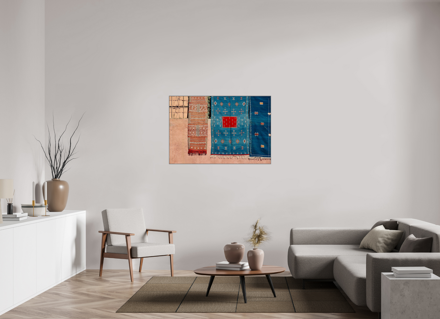 120 x 80 cm, Art Box 50 mm - Aluminium Rahmen - Foto-Abzug hinter Acrylglas - printed and designed by Whitewall Colors of Marrakech Vol. 7 - Fine Art Photo Print under Acrylic Glass