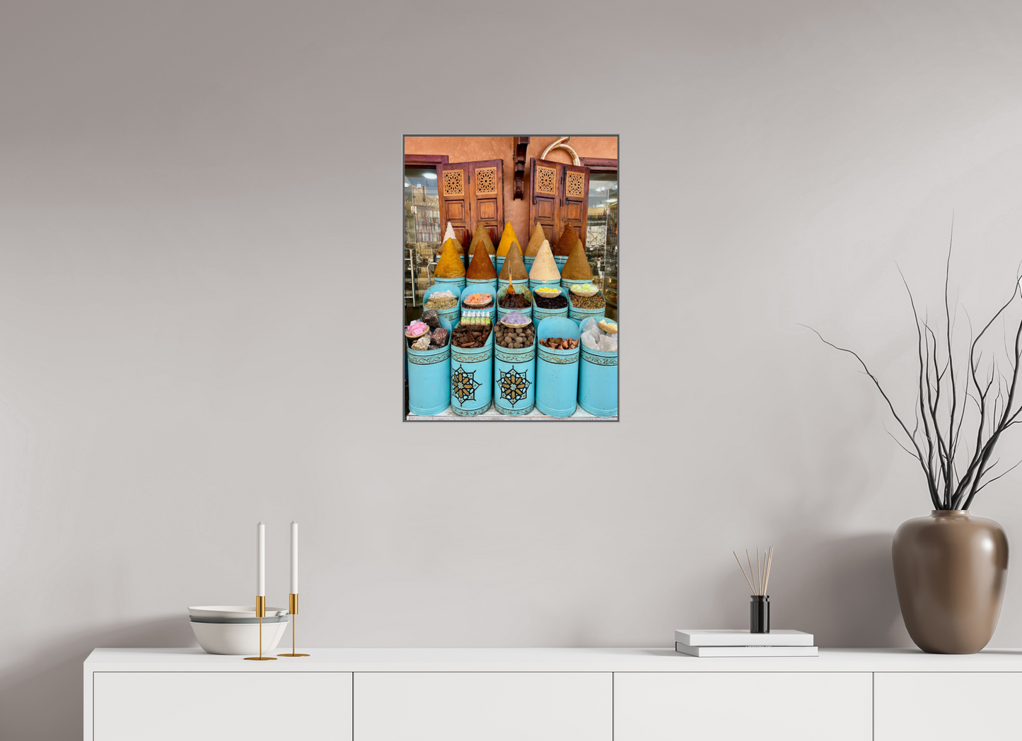 Colors and Spices Vol. 7; Photo Art Print under Acrylic Glass with Art Box Frame 50 mm Aluminium