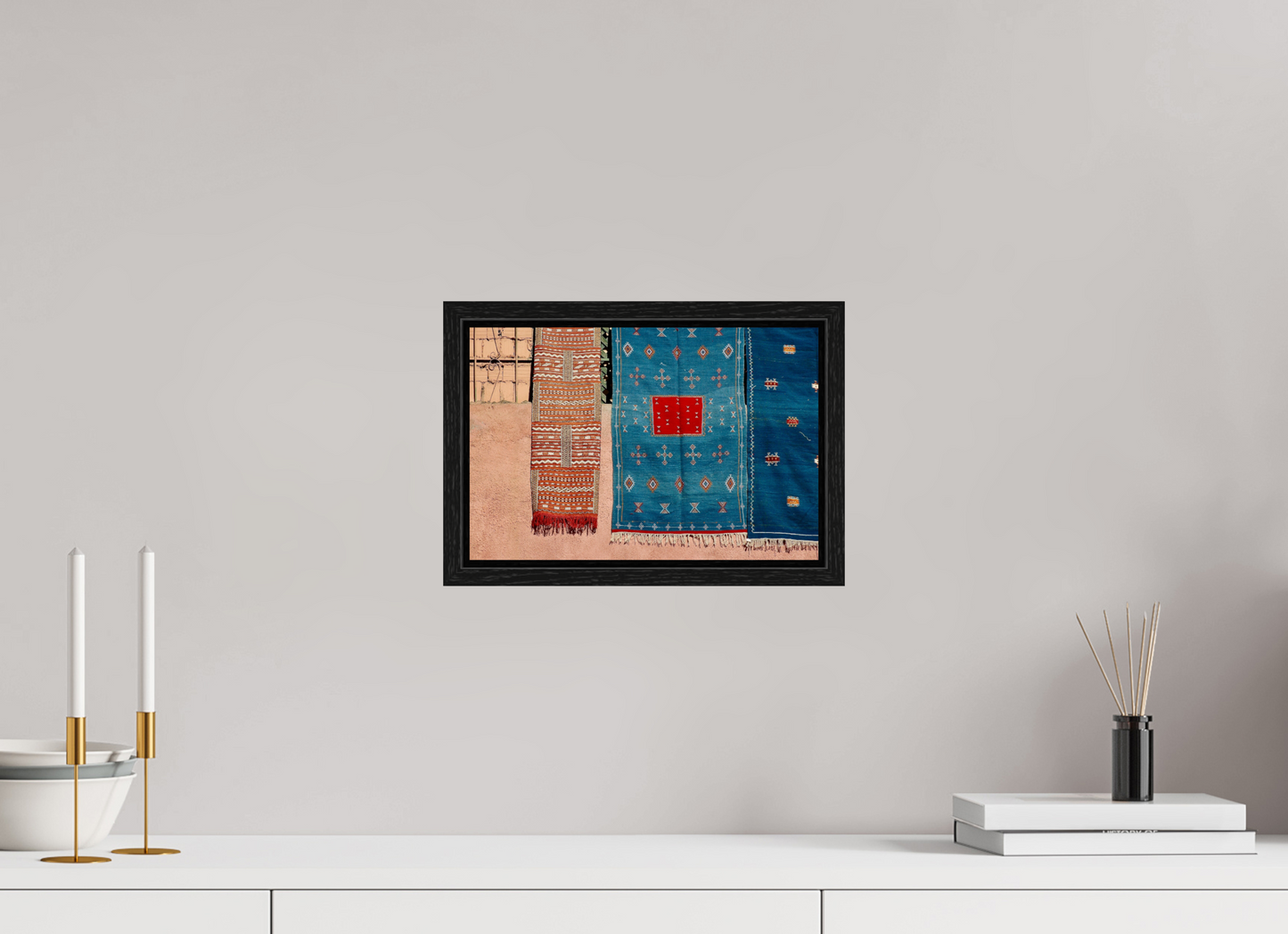 30 x 20 cm, Foto Print on Acrylic glass; Oak Wood Frame Basel 15 mm Colors of Marrakech Vol. 7 - Fine Art Photo Print under Acrylic Glass