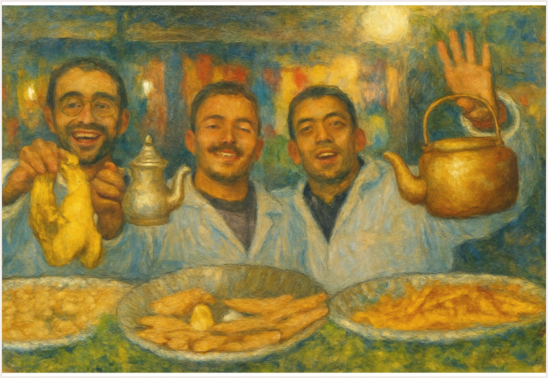 Main image Oriental Food with Good Mood Vol.2, Photo Art Print under Acrylic Glass, Art Box Frame Wood white 50 mm