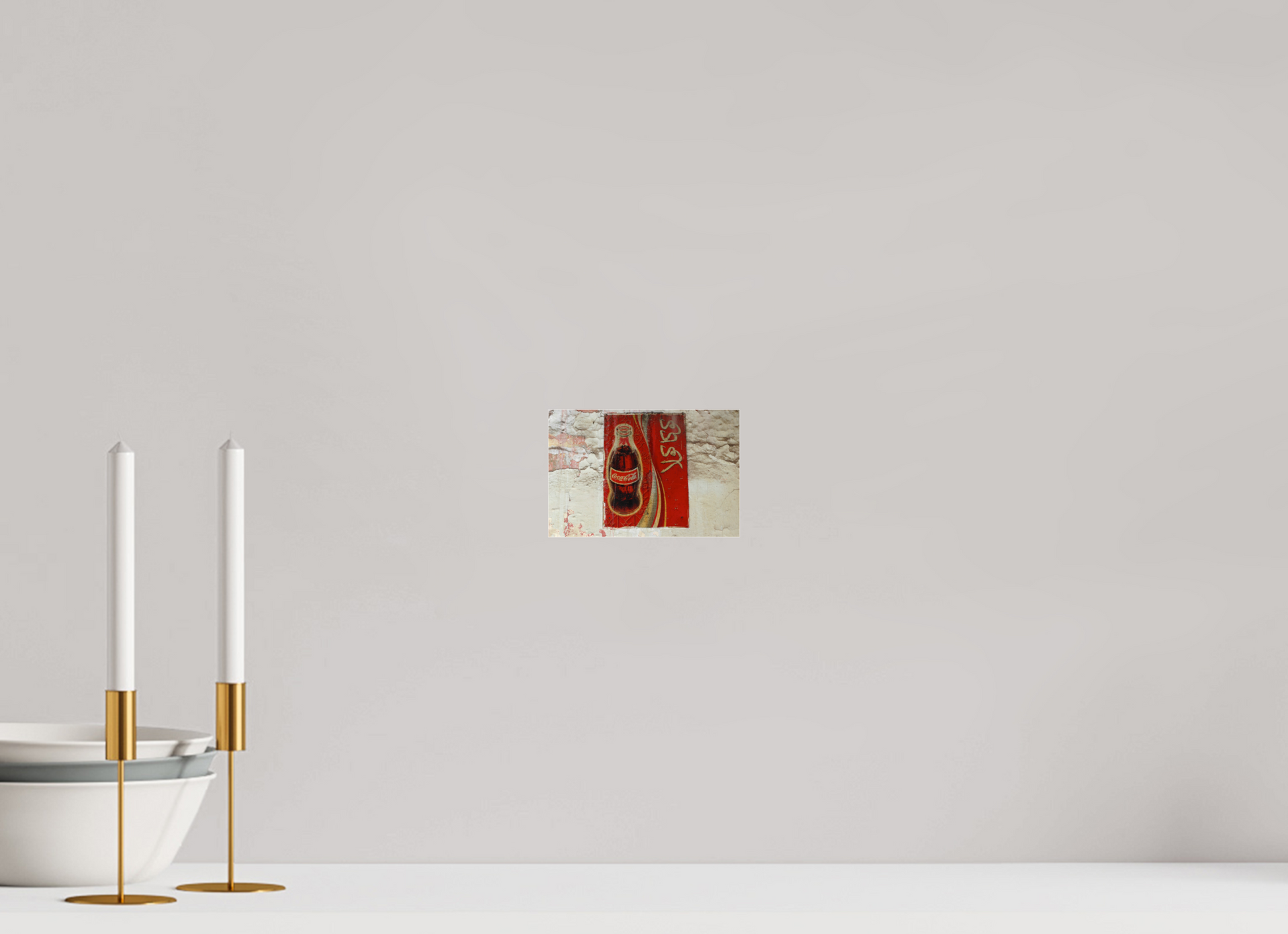 15 x 10 cm, Photo Print Under Acrylic Glass Arabic Coke - Pop Art Wall Paining Marrakech Medina ,  Photo taken by Jörg Schleenbecker, 2025