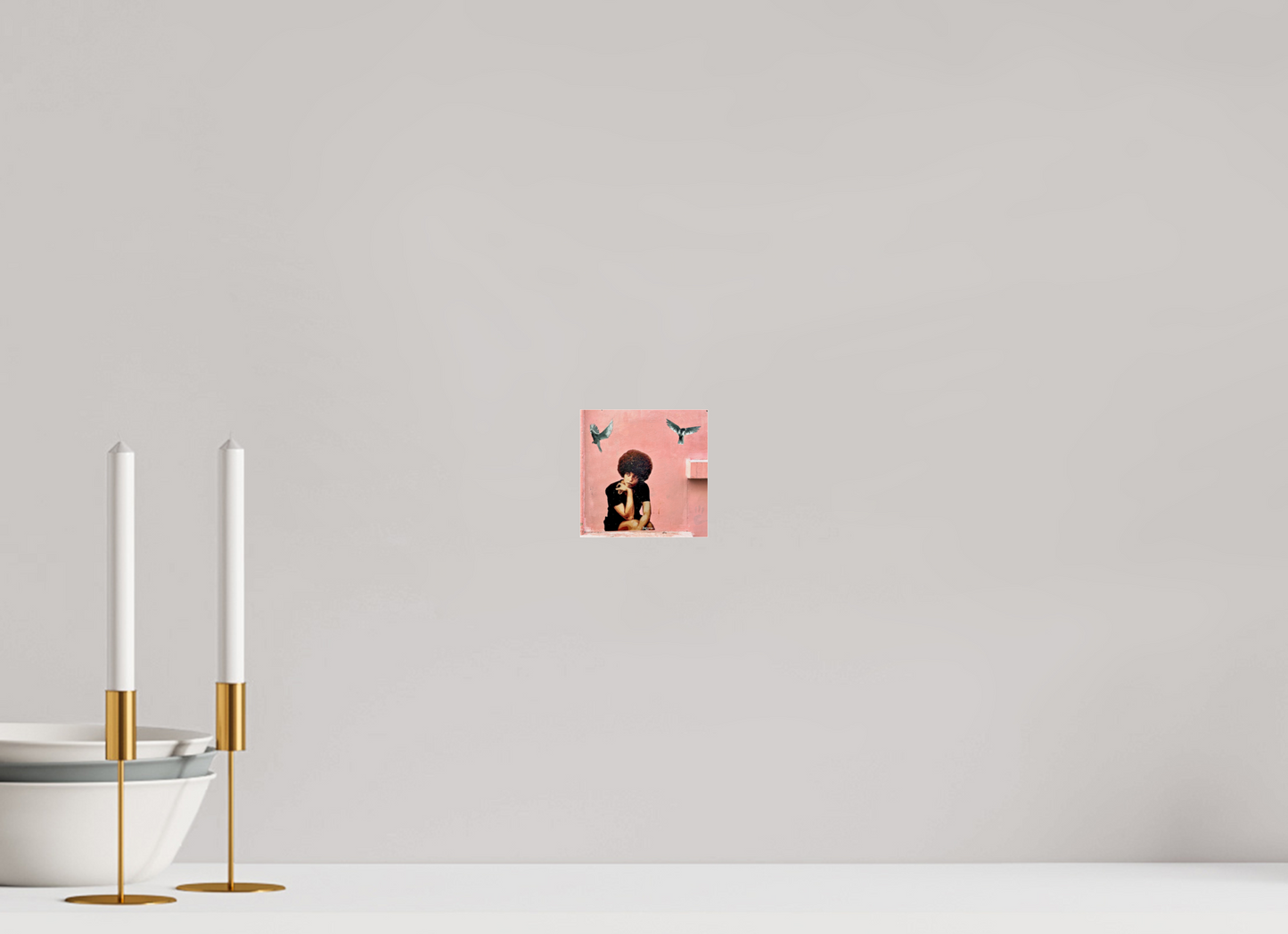 10 x 10 cm, Photo Print Under Acrylic Glass Peaceful Mind - Listen to the Sound of Freedom Vol. 1 - Collection " Montmartre meets Marrakech"