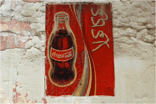 Arabic Coke - Pop Art Wall Painting Marrakech Medina Fine Photo Art Print - Colors of Marrakech - Photo Art Gallery