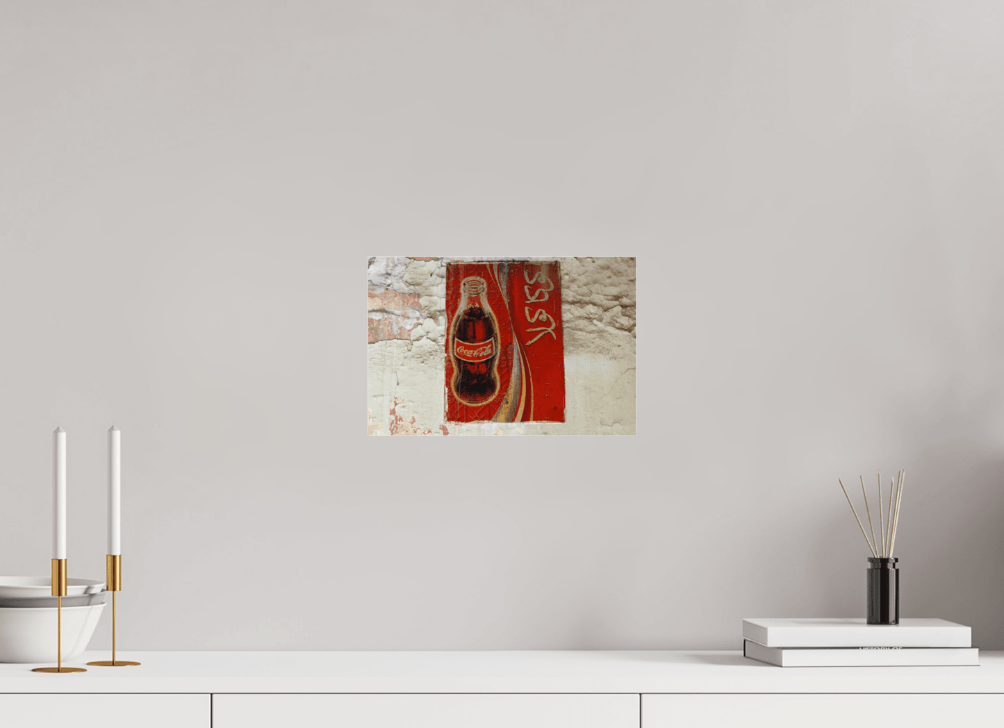 Arabic Coke - Pop Art Wall Painting Marrakech Medina Fine Photo Art Print - Colors of Marrakech - Photo Art Gallery