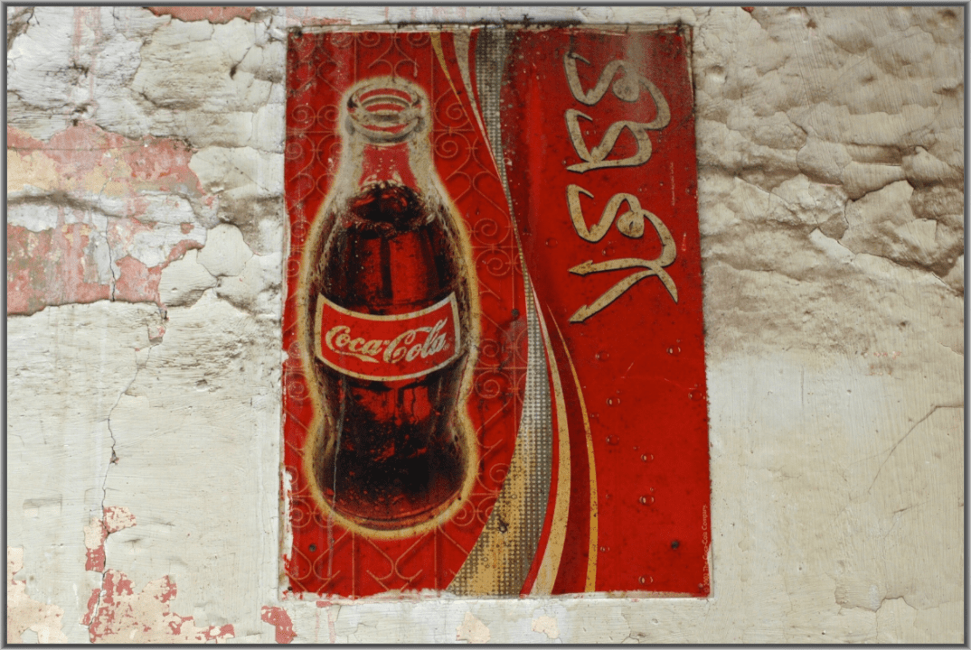 Arabic Coke - Pop Art Wall Painting Marrakech Medina Fine Photo Art Print - Colors of Marrakech - Photo Art Gallery