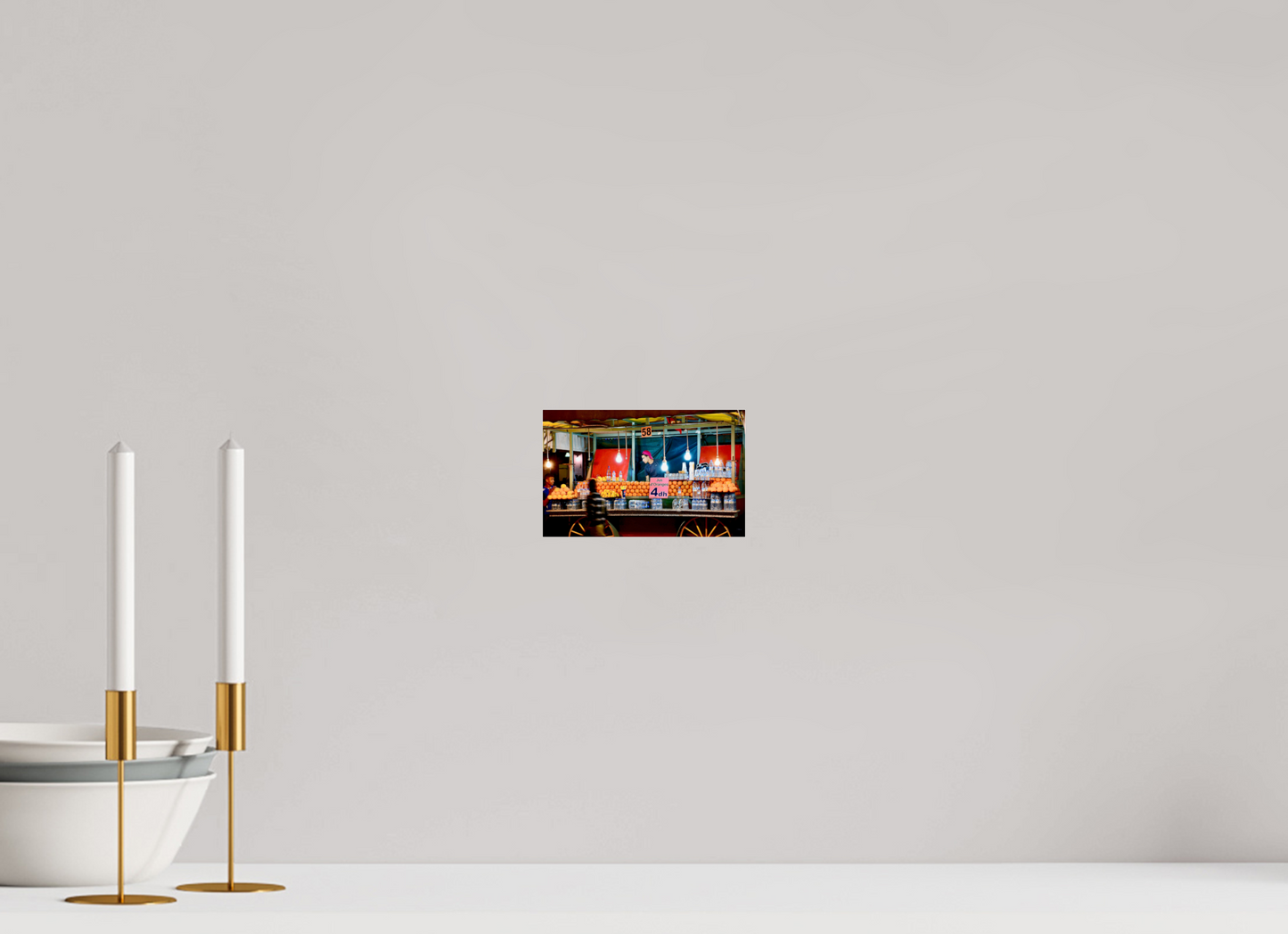 15,9 x 10 cm, Photo Print Under Acrylic Glass Marrakesch Night Market Vol. 1; Photo Art Print under Acrylic Glass