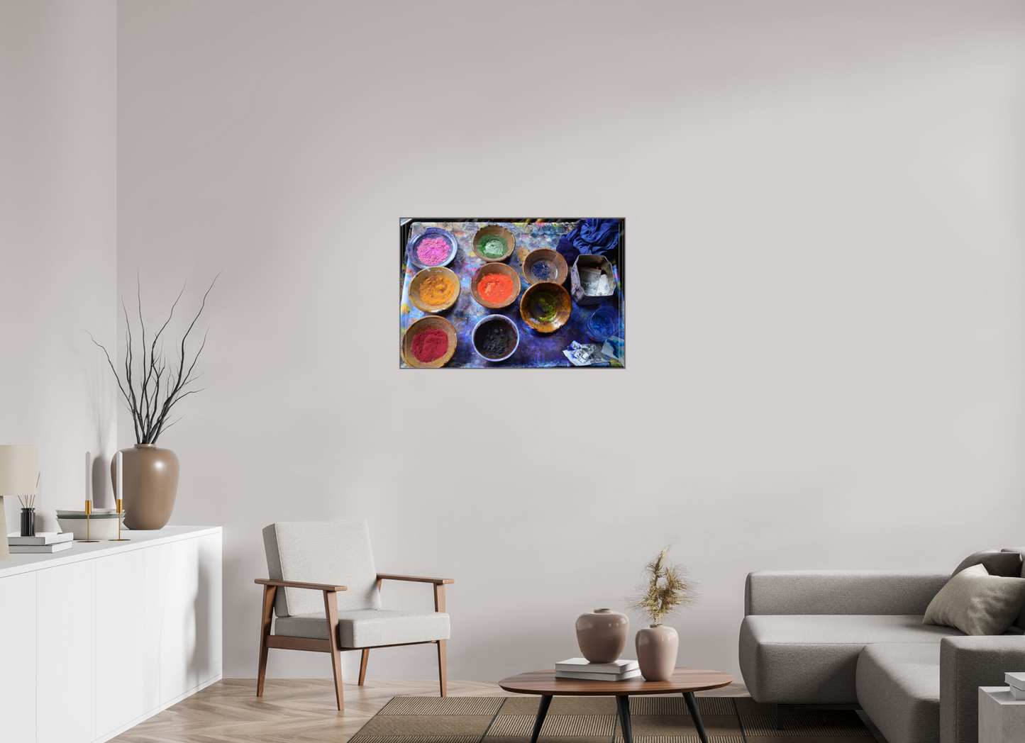 90 x 60 cm, Art Box 50 mm - Aluminium Rahmen - Foto-Abzug hinter Acrylglas - printed and designed by Whitewall Colors of Marrakech Vol 6; Photo Art Print on Acrylic glass, Art Box 50 mm Aluminium Frame