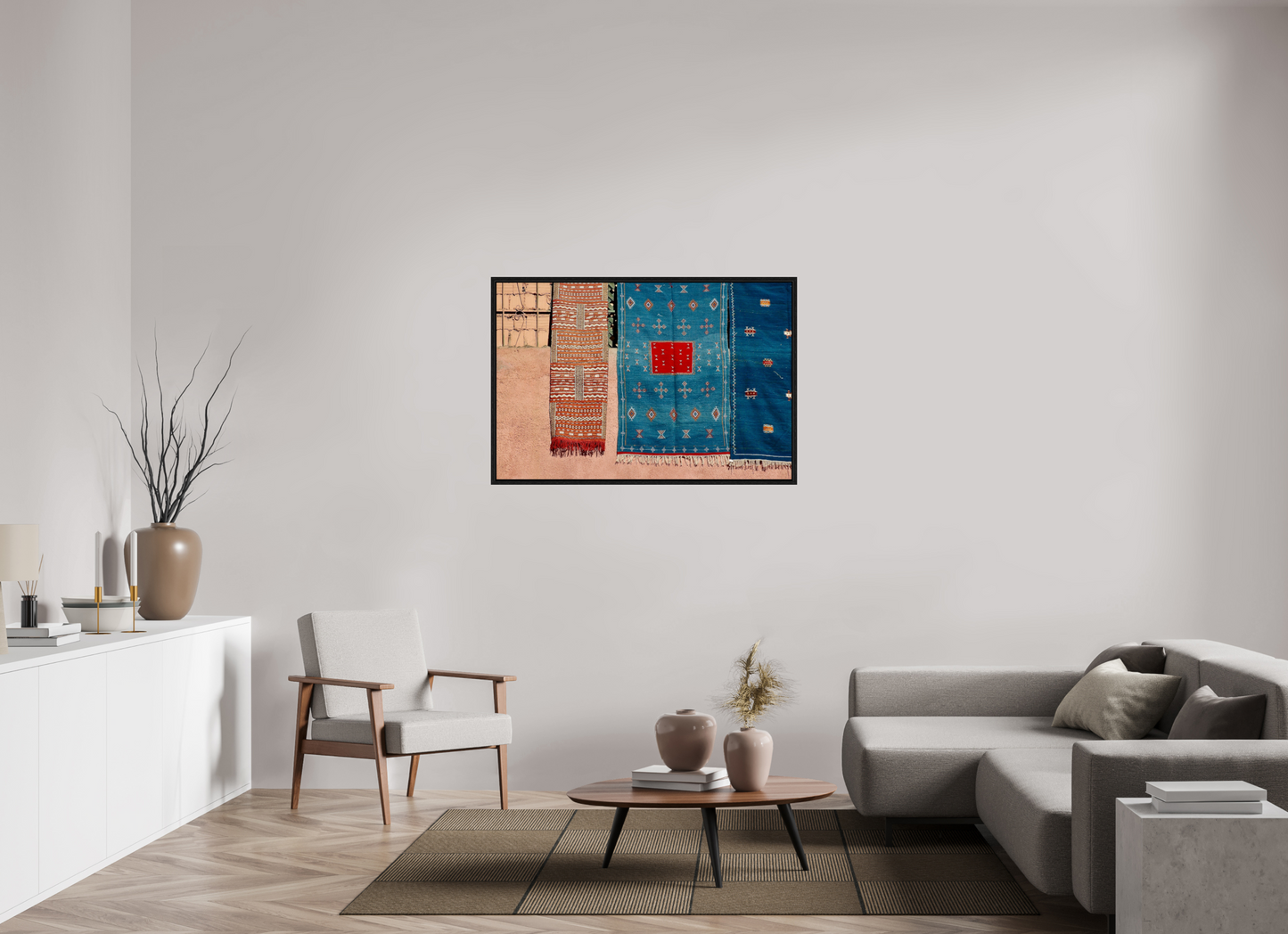 120 x 80 cm, Foto Print on Acrylic glass; Oak Wood Frame Basel 15 mm Colors of Marrakech Vol. 7 - Fine Art Photo Print under Acrylic Glass