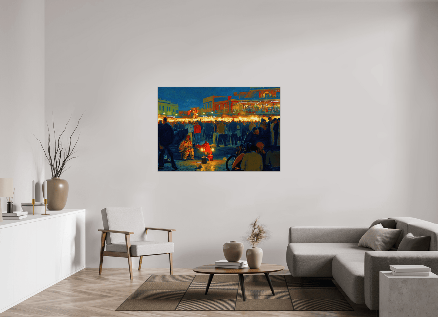 Clown on Djeema el Fna Vol. 4 - Pop Art Design - Photo Art Print under Acrylic Glass - Colors of Marrakech - Photo Art Gallery
