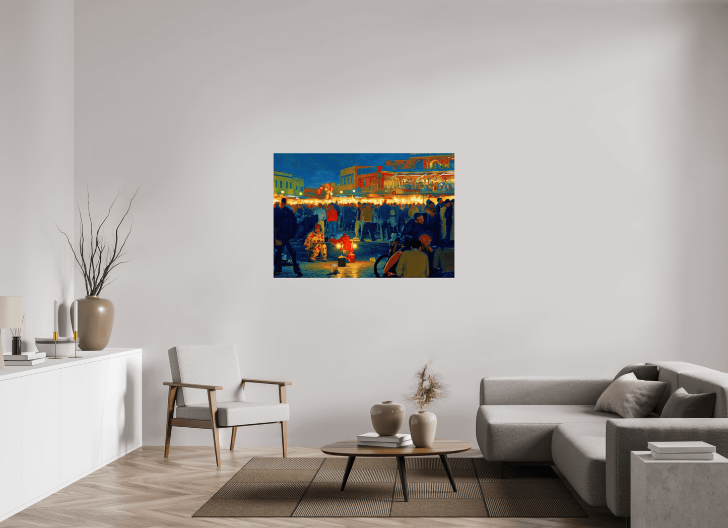 Clown on Djeema el Fna Vol. 4 - Pop Art Design - Photo Art Print under Acrylic Glass - Colors of Marrakech - Photo Art Gallery
