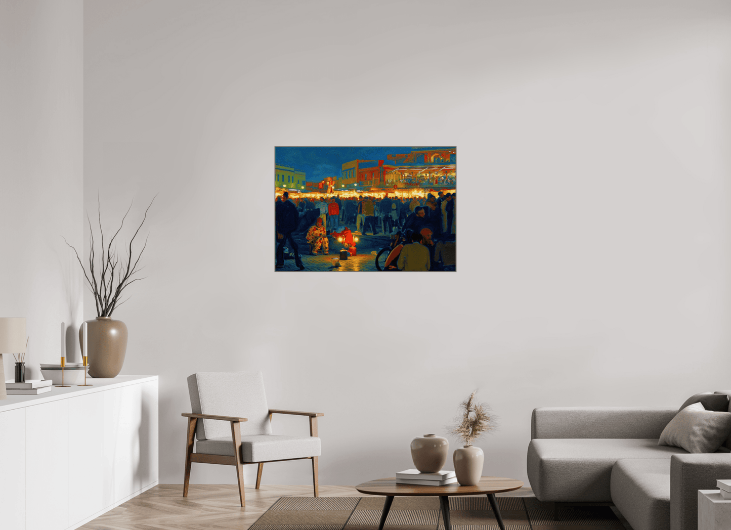 Clown on Djeema el Fna Vol. 4 - Pop Art Design - Photo Art Print under Acrylic Glass - Colors of Marrakech - Photo Art Gallery
