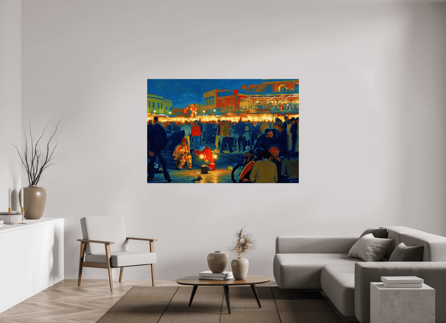 Clown on Djeema el Fna Vol. 4 - Pop Art Design - Photo Art Print under Acrylic Glass - Colors of Marrakech - Photo Art Gallery