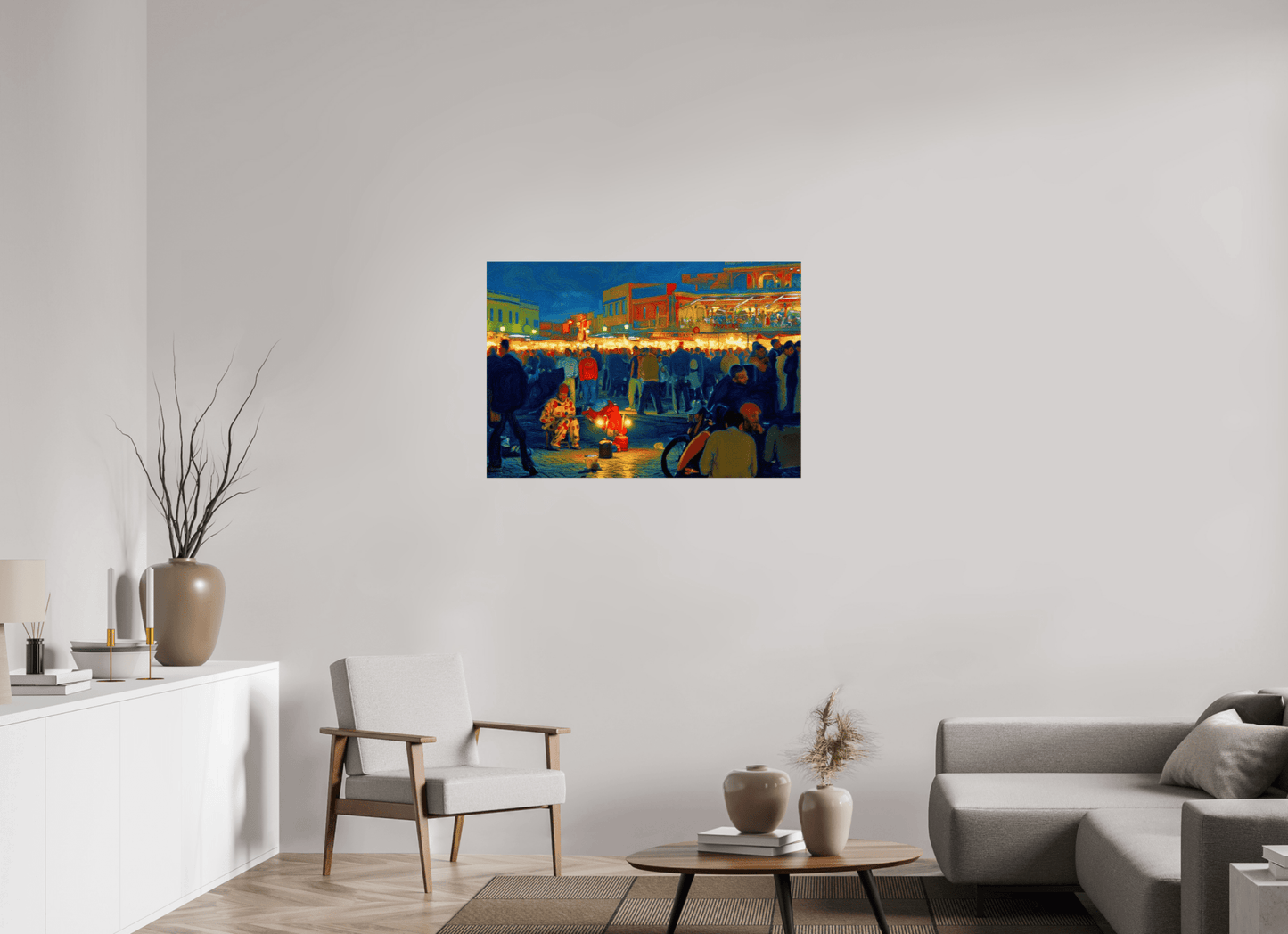 Clown on Djeema el Fna Vol. 4 - Pop Art Design - Photo Art Print under Acrylic Glass - Colors of Marrakech - Photo Art Gallery