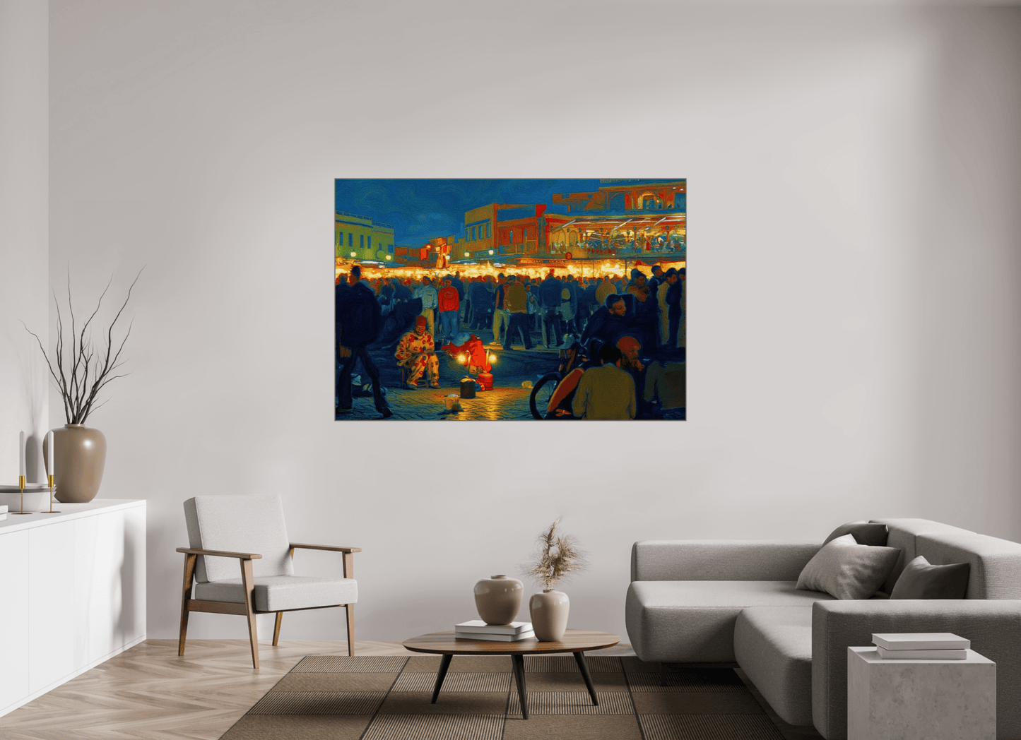 Clown on Djeema el Fna Vol. 4 - Pop Art Design - Photo Art Print under Acrylic Glass - Colors of Marrakech - Photo Art Gallery