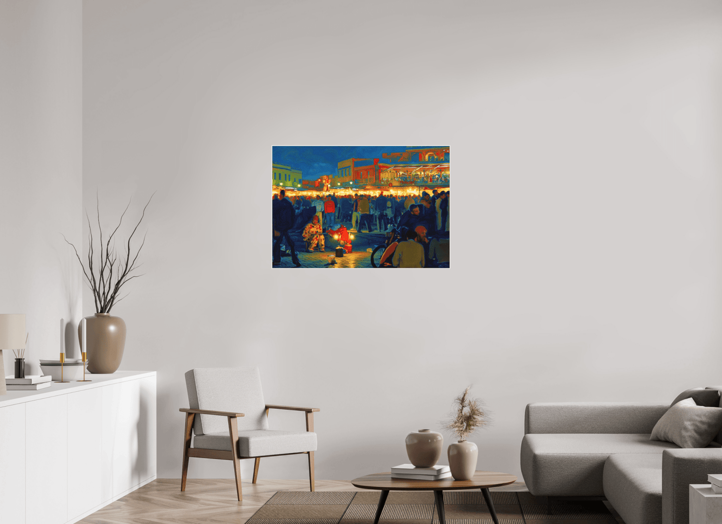 Clown on Djeema el Fna Vol. 4 - Pop Art Design - Photo Art Print under Acrylic Glass - Colors of Marrakech - Photo Art Gallery