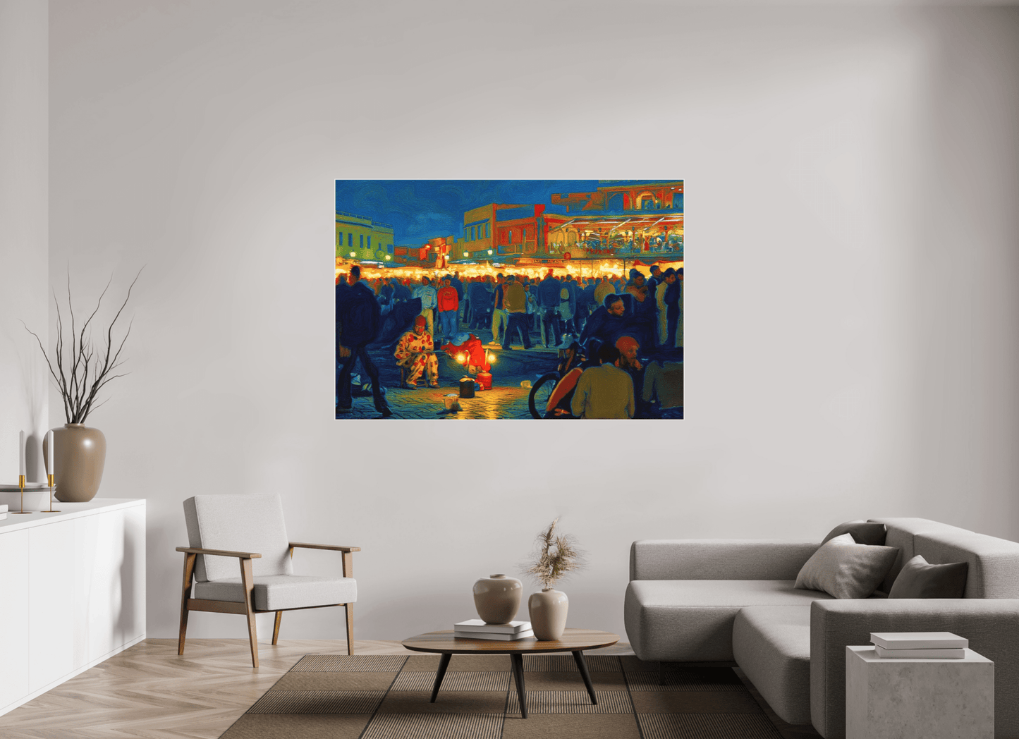 Clown on Djeema el Fna Vol. 4 - Pop Art Design - Photo Art Print under Acrylic Glass - Colors of Marrakech - Photo Art Gallery