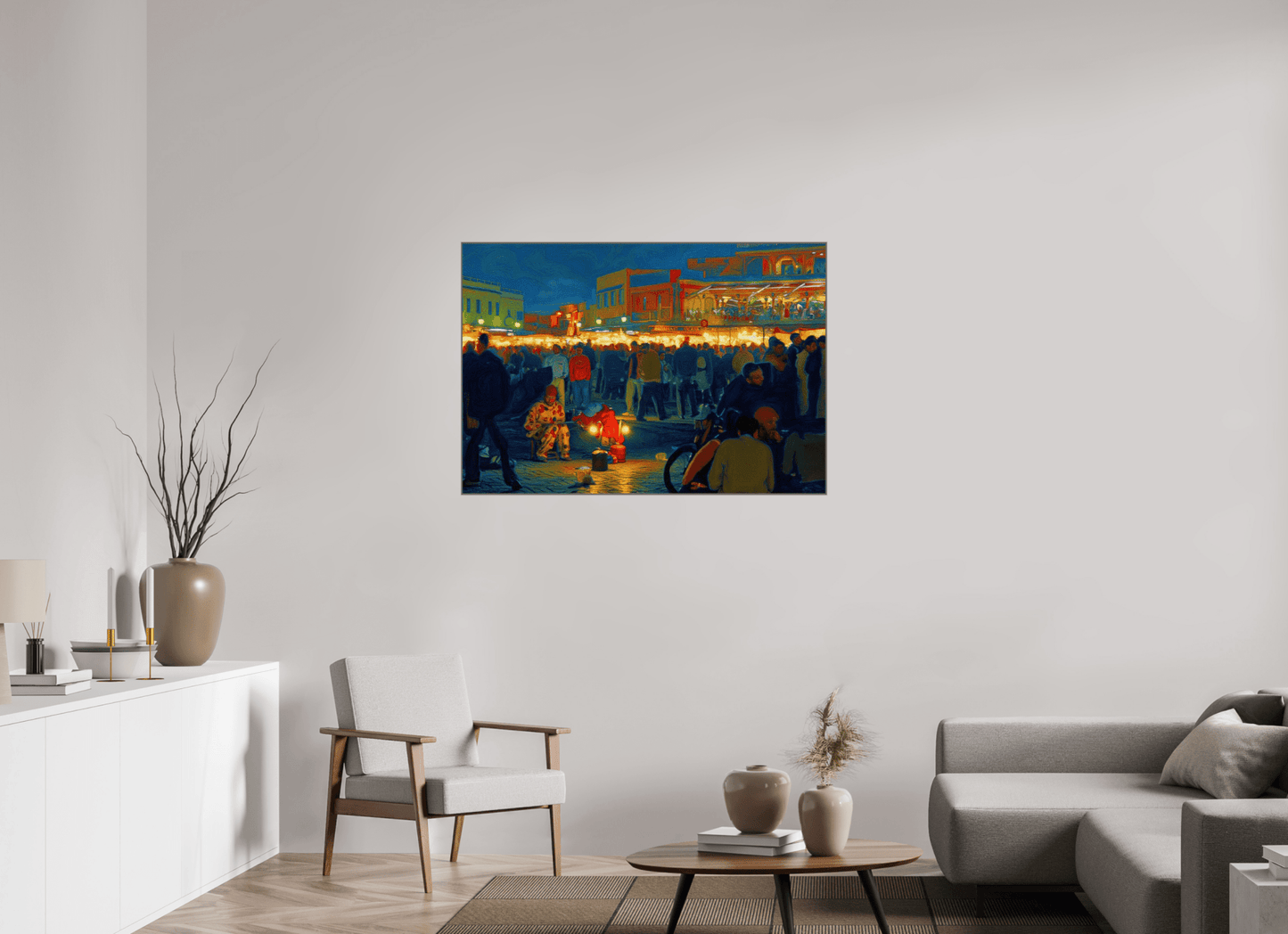 Clown on Djeema el Fna Vol. 4 - Pop Art Design - Photo Art Print under Acrylic Glass - Colors of Marrakech - Photo Art Gallery