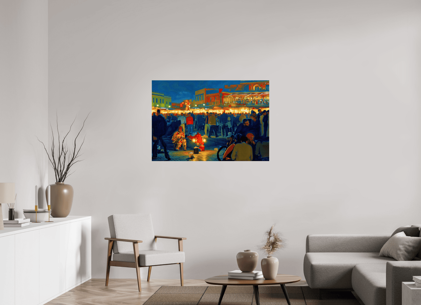 Clown on Djeema el Fna Vol. 4 - Pop Art Design - Photo Art Print under Acrylic Glass - Colors of Marrakech - Photo Art Gallery